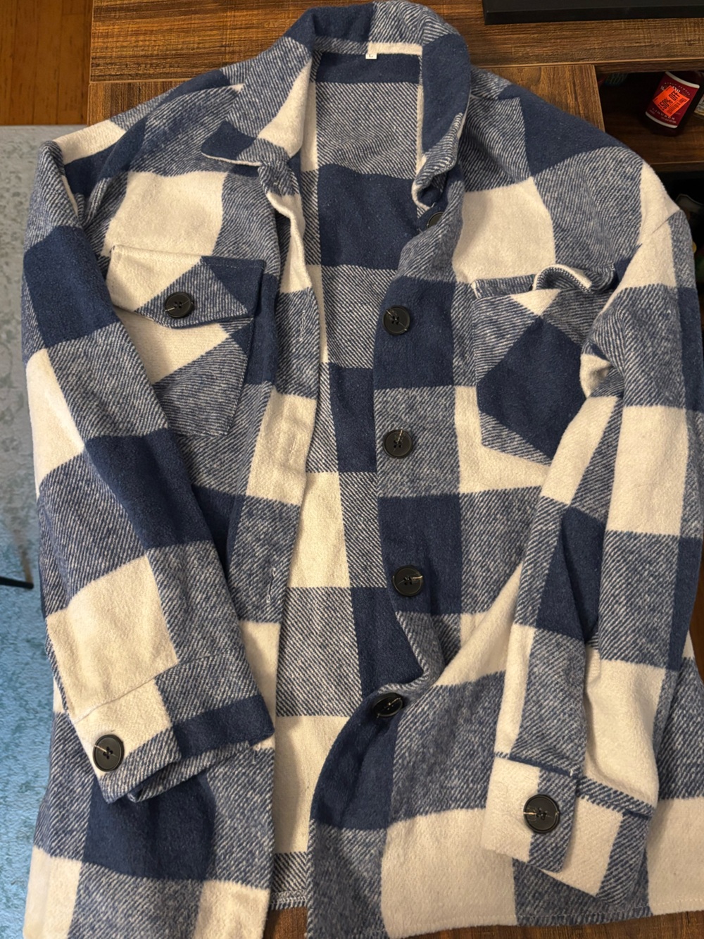 Women’s Plaid button up shacket